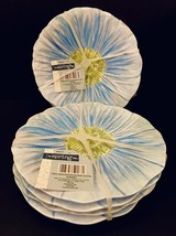 Floral Melamine Plates 8-Piece Set 7.5” Blue Dishwasher Safe BPA Free Sp... - $427.46 MXN