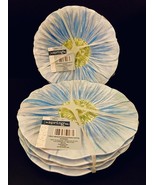 Floral Melamine Plates 8-Piece Set 7.5” Blue Dishwasher Safe BPA Free Sp... - $426.91 MXN