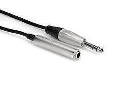 Hosa HXSS-005 5&#39; Pro Headphone Extension Cable,1/4 in TRS to 1/4 in TRS - £20.44 GBP