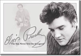 Elvis Presley The Sun Never Sets On A Legend Refrigerator Magnet NEW UNUSED - £3.21 GBP