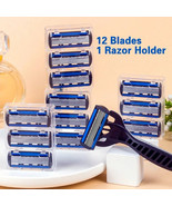 1 Handle + 12 Blades Women Manual Safety razor 6-Layer Stainless Steel B... - $8.54