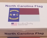 North Carolina 3&#39;x5&#39; Sewn Flag Rough Tex Hemp in Collectors Gift Box - $50.00
