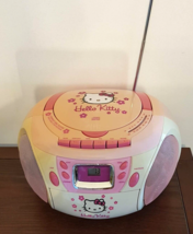 Hello Kitty AM/FM Stereo Tuner Radio Cassette Tape CD Player Boombox wor... - £44.59 GBP