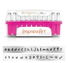ImpressArt Bridgette Lowercase Letter Metal Stamps Punches Hand Stamping Kit 3mm - £47.18 GBP