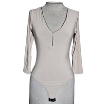 Cream Long Sleeve Bodysuit Size Small - £19.72 GBP