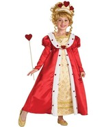 Royal Red Hearts Princess Complete Costume ~ Gown, Wand, Tiara, Rubies 8... - £21.49 GBP