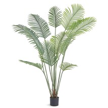 VEVOR Artificial Palm Tree, 6 FT Tall Faux Plant, Secure PE Material &amp; Anti-Tip  - £109.28 GBP