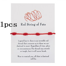 New Fashion Handmade 7 Knots Lucky Red String Bracelet for Protection lu... - $10.02