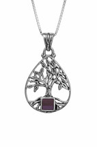 Jerusalem Nano Bible Torah Pendant Tree of Life Drop Necklace Silver 925 Gift - £95.25 GBP