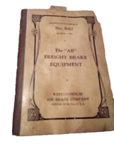 1941 Westinghouse The AB Freight Brake Equipment Instructions Booklet No... - £13.44 GBP
