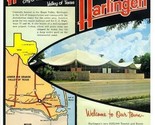 Harlingen Texas Brochure 1960&#39;s Growing City of the Lower Rio Grande Val... - $37.58