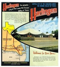Harlingen Texas Brochure 1960&#39;s Growing City of the Lower Rio Grande Valley  - £29.35 GBP