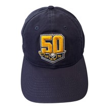 Buffalo Sabres NHL 50th Anniversary New Era Adjustable Baseball Cap Navy Gold 19 - $560.45 MXN