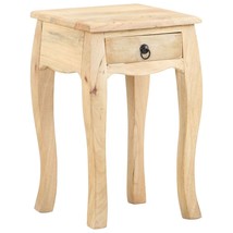 Bed Cabinet Brown Solid mango wood Compact Bedside Table Square - $2,486.20 MXN