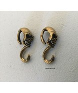 Skull Hooks Brass S Hooks Lot of 2 Copper Alloy Skulls Hook Retro DIY Cr... - $17.82