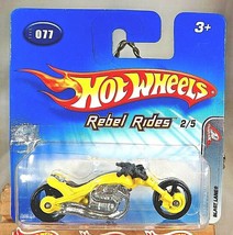 2005 Hot Wheels #77 Rebel Rides 2/5 BLAST LANE Yellow w/Black MC3 Sp Short Card - £6.29 GBP