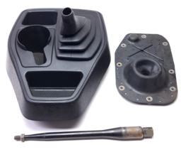 2001-2004 Dodge Dakota 5-Speed Manual Shifter Boot w/Trim Cup Holder Bezel - $171.10