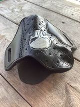 Fits Colt Python/Colt King Cobra 3”BBL Handcrafted Skull Pattern Belt Holster image 7