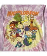 Nickelodeon Rugrats Retro Pink Tie-Dye Cotton LS T Shirt Tommy Reptar Ad... - €12,16 EUR