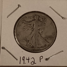 1942 P Walking Liberty Half Dollar VG+ Condition US Mint Philidelphia - £19.63 GBP