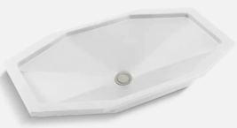 OEM Kallista P72044-WO-7 Jeton Under-Mount Sink W/ Overflow POLISHED White - $197.99