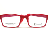 Zoobug Kids Eyeglasses Frames ZB1047 200 Pink Red Fuchsia Rubberized 47-... - $65.23