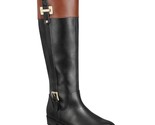 Karen Scott Women Knee High Riding Boot Deliee2 Size US 6.5M Black Cognac - $32.67