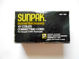 Sunpak 10&#39; Coiled Connecting Cord for Sunpak 510V Powerpak No. 651-754 - £15.57 GBP