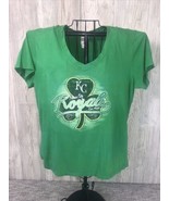 KANSAS City Royals Women&#39;s T Shirt Green Size XL Clover St. Patrick&#39;s Da... - $167.70 MXN