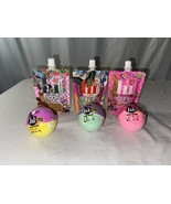 Hi Peach Layne Lot Of 3 Bath Bombs &amp; 3 Bubble Bath Floral Berry Hi Tide ... - $12.55