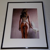 An item in the Entertainment Memorabilia category: Adriana Lima Lingerie Thong Framed 11x14 Photo Display