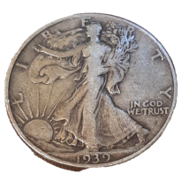½ Half Dollar Walking Liberty Silver Coin 1939 P Philadelphia Mint 50C K... - £21.81 GBP