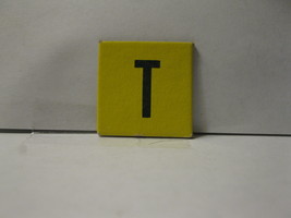 1958 Scrabble for Juniors Board Game Piece: Letter Tab - T - $0.75