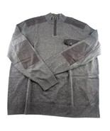 Alfani Sweater Men Big &amp; Tall Extra Large Gray ¼ Zip Long Sleeve Cotton ... - €6,63 EUR