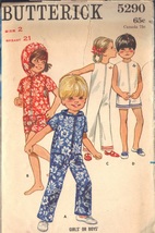 Butterick Pattern 5290 Size 2 Boys&#39; Or Girls&#39; Jumpsuit 2 Lengths - £2.39 GBP