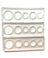 3 Birth Year Coin plastic Snap-Tite Holder cases, 5 openings,  no coins ... - €14,97 EUR
