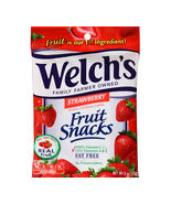 Welch&#39;s Fruit Snacks, large 5 oz bag, Strawberry or Grape, made w real f... - $258.92 MXN