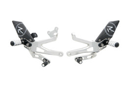 Lightech R Version Ducati Panigale V4 Silver Rear Sets Rearsets Foot Pegs - £938.21 GBP