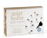 Solar String Bulbs with 10 Lights Flashing or Solid 12 Feet Long Outdoor... - £23.29 GBP
