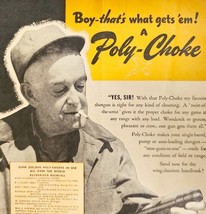 Poly Choke Shotgun Game Gun Accessory 1947 Advertisement Hunting Outdoor... - $19.99