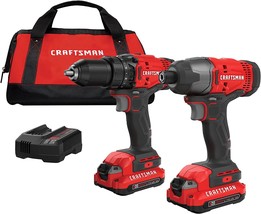 Cmck200C2, Craftsman V20* Cordless Drill Combo Kit, Includes Two Tools. - £100.88 GBP