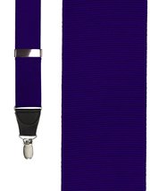 &quot;Dark Purple Grosgraine Ribbon&quot; Suspenders - £64.14 GBP