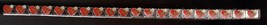 Red Heart with White Rose Italian charm Starter Bracelet 9mm 20 links - $36.75