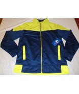 Boy&#39;s Athletic Tricot Track Jacket XXLarge 18 Blue W Yellow New W Tags Z... - £9.10 GBP