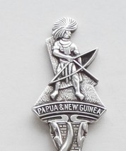 Collector souvenir spoon papua new guinea aboriginal bow hunter figural  1  thumb200