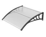 VEVOR Window Door Awning Canopy 40&quot; x 40&quot;, UPF 50+ Polycarbonate Entry D... - $57.29