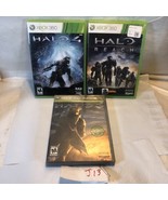 Microsoft Xbox 360 game lot Halo Reach Halo 3 Halo 4 - $14.55