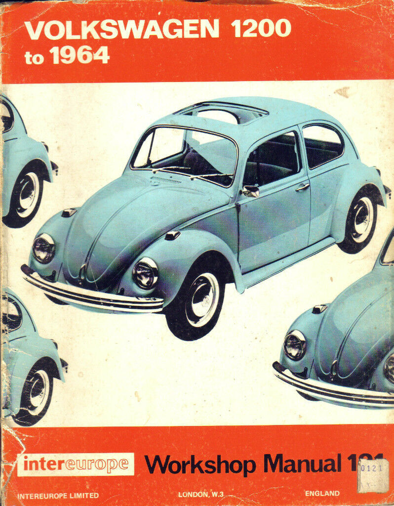 Primary image for VOLKSWAGEN / VW 1200 TO 1964- INTEREUROPE WORKSHOP MANUAL 121 - V.Gd. Cond!