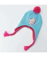 Girls Hat &amp; Gloves Winter Set Disney Frozen Elsa Blue Pink 2 Pc $30 NWT- OS - £11.68 GBP