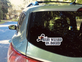 Harry Potter style Wizard baby on board car sign decal vinyl sticker - $12.00